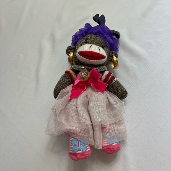 Dan Dee Sock Monkey Plush Stuffed Animal One Of A Kind Rare - Picture 1 of 9